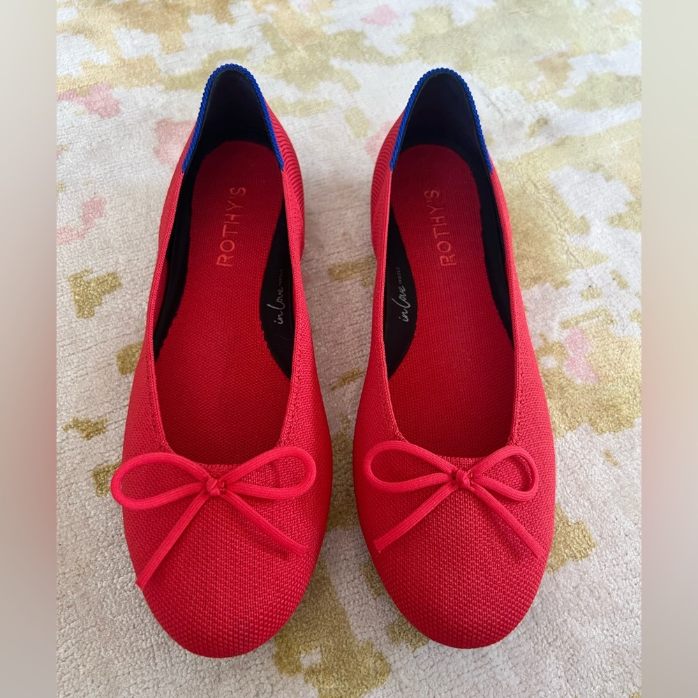 Rothy's Ballet Flat in Glamour Red